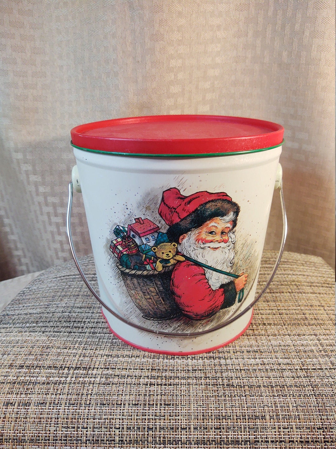 Potpourri Press Christmas Tin Bucket Etsy UK