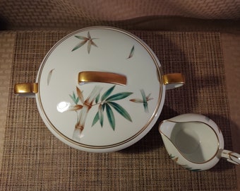 Noritake China Canton Vegetable Dish & Creamer