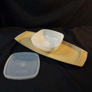 Tupperware Servier-Ette Tablett & Schüssel