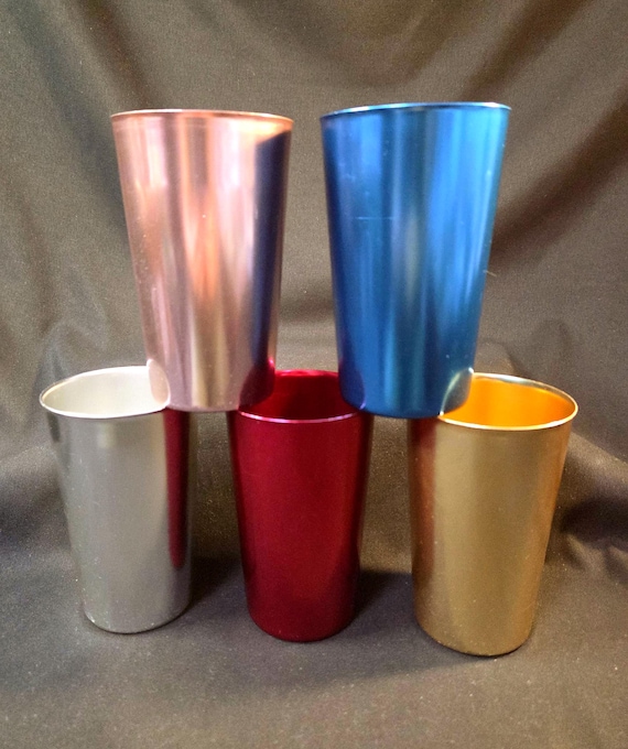 Bascal Anodized Aluminum Tumblers Set of 5 - Etsy