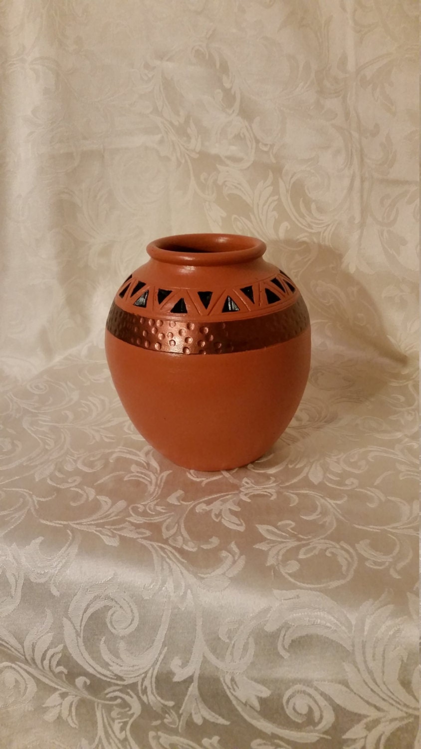 Decorative Terracotta Pot Etsy