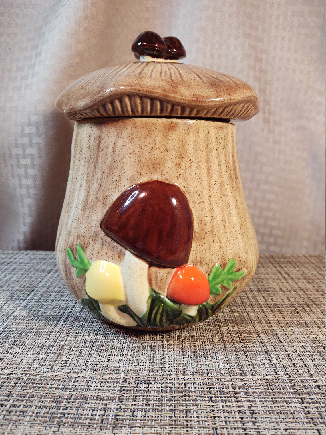 Arnels Mushroom Canister Pair Etsy UK