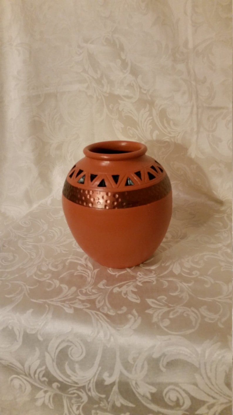Decorative Terracotta Pot Etsy