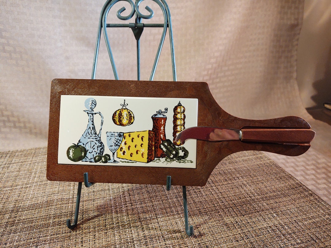 Armbee Wood & Tile Cheese Board Etsy