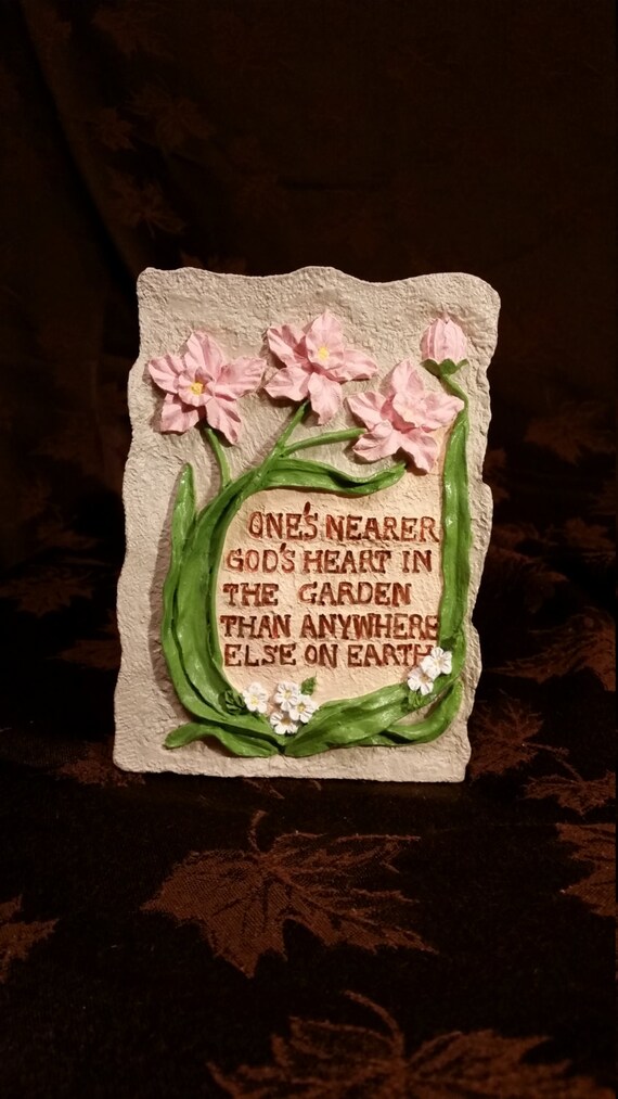 Inspirational Garden Plaque | Etsy
