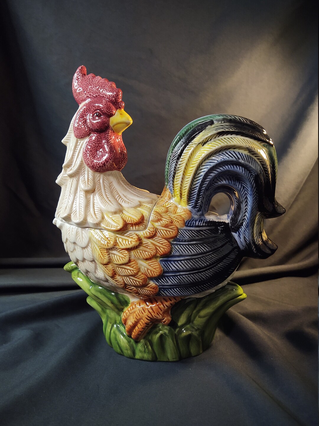 Jay Import Rooster Cookie Jar Etsy