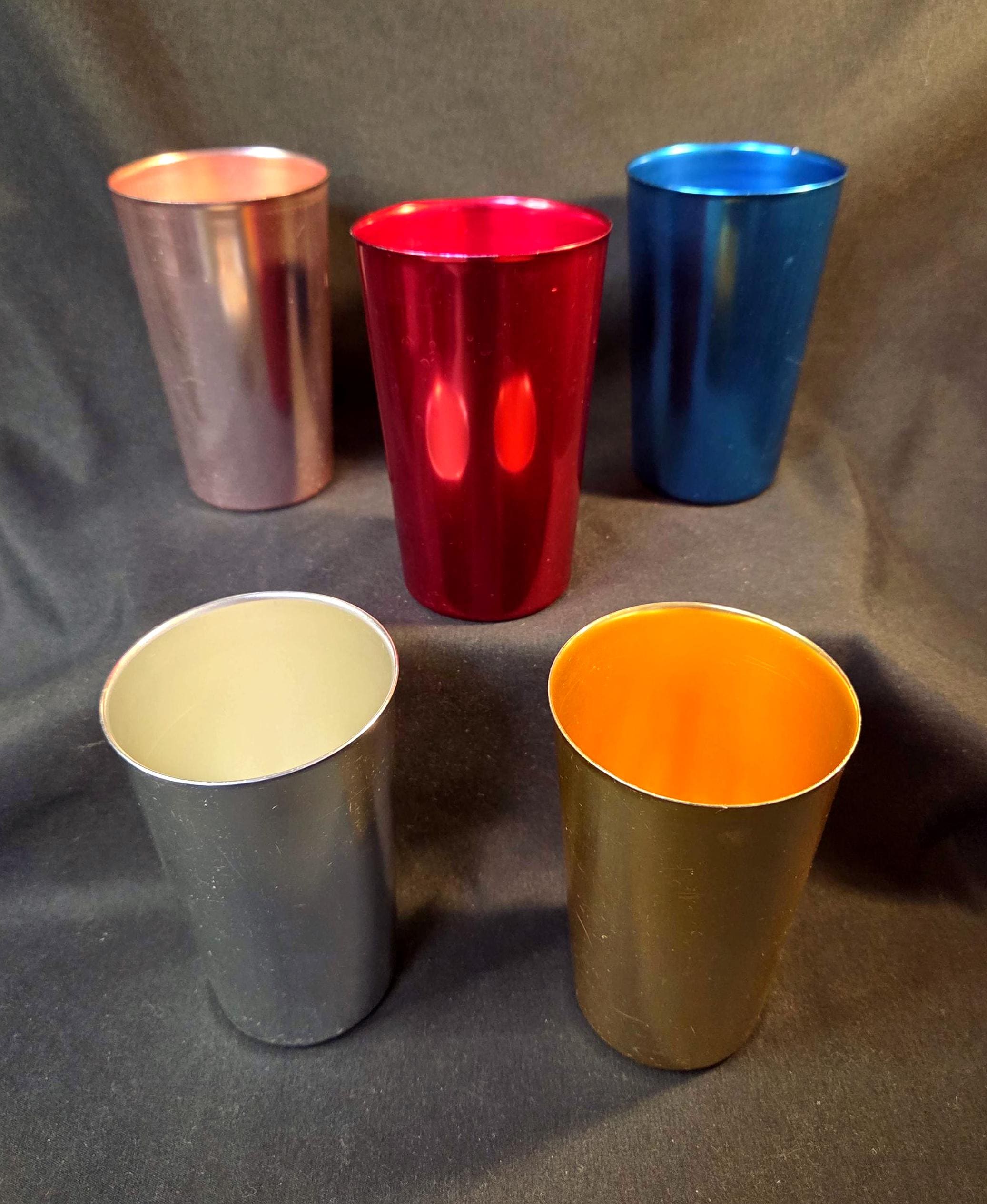 Bascal Anodized Aluminum Tumblers Set of 5 - Etsy