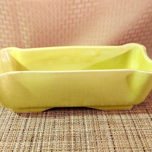 USA Pottery Lime Green Planter