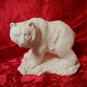 White Adult Bear Figurine