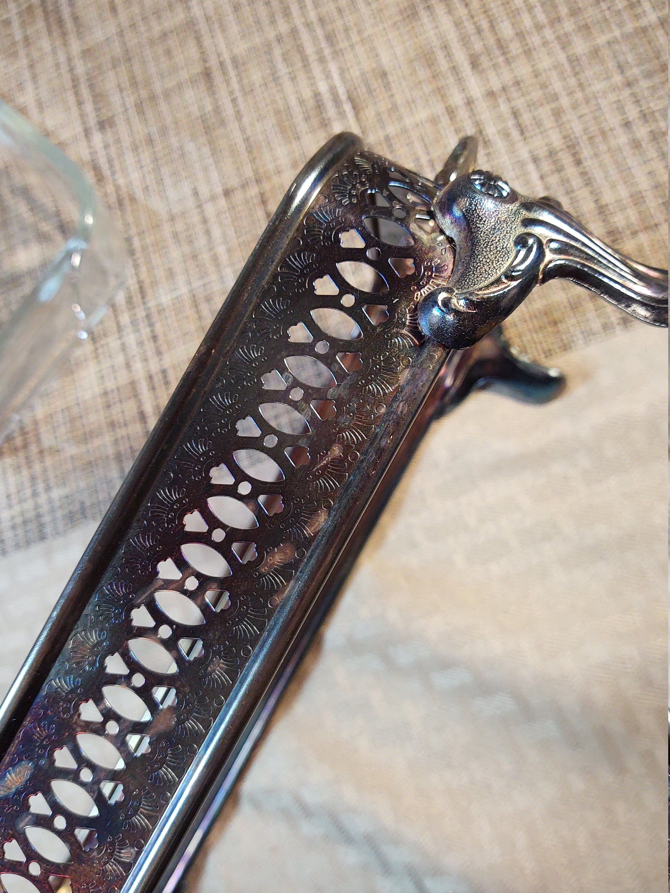 Fire-king Casserole Dish With Silverplate Stand - Etsy