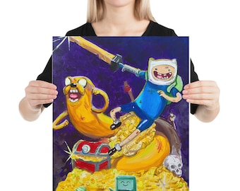 Foto-Papier-Poster-Druck von meinem Adventure-Zeit-Malerei