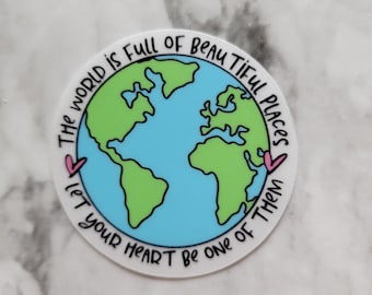 The World Is Full Of Beautiful Places Clear Sticker/Decal