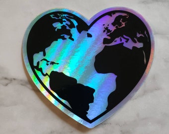 Love the Earth (Travel Love) Holographic Sticker/Decal