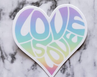 Love is Love Heart Sticker/Decal