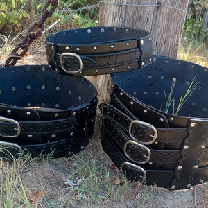 Leather Kidney Belt, Single and Double Belt, Multiple Styles and Colors