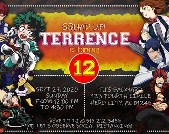 Anime Party Theme Etsy Anime Party Theme Etsy