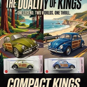 Volkswagen Classic Beetle Bug vw Car Diorama Toy Collectible Miniature Display Gift for Him Dad Boyfriend Thank you Token Christmas Stuff