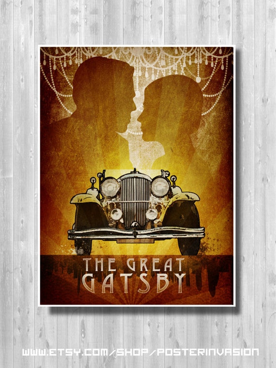 GG02 VINTAGE THE GREAT GATSBY by F SCOTT FITZGERALD POSTER A2 PRINT