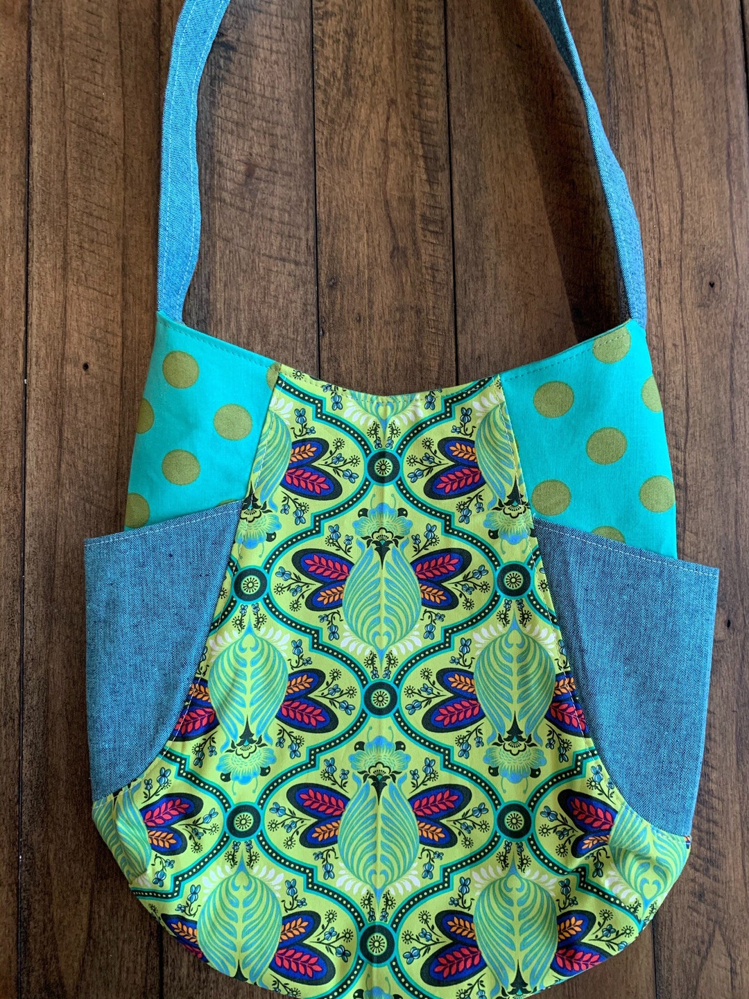 Tote Bag Everyday Purse or Knitting Bag Noodlehead 241 Tote Etsy