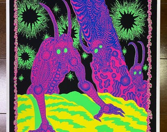 Fireworks Silkscreen Poster: 16.5" x 23.4" (420mm x 594mm) A2 Limited 100 + A.P.