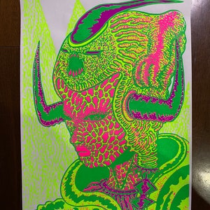 Shout Silkscreen Poster 4 color 12.4" x 18.9" (315mm x 482mm) Limited 40 + A.P.