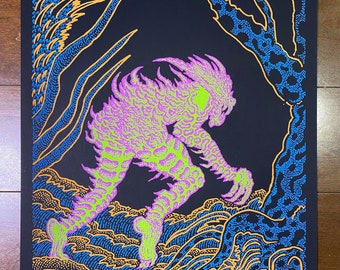 Forest Researcher Silkscreen Poster 16.5&quot; x 23.4&quot; (420mm x 594mm) A2 Limited 100 + A.P.