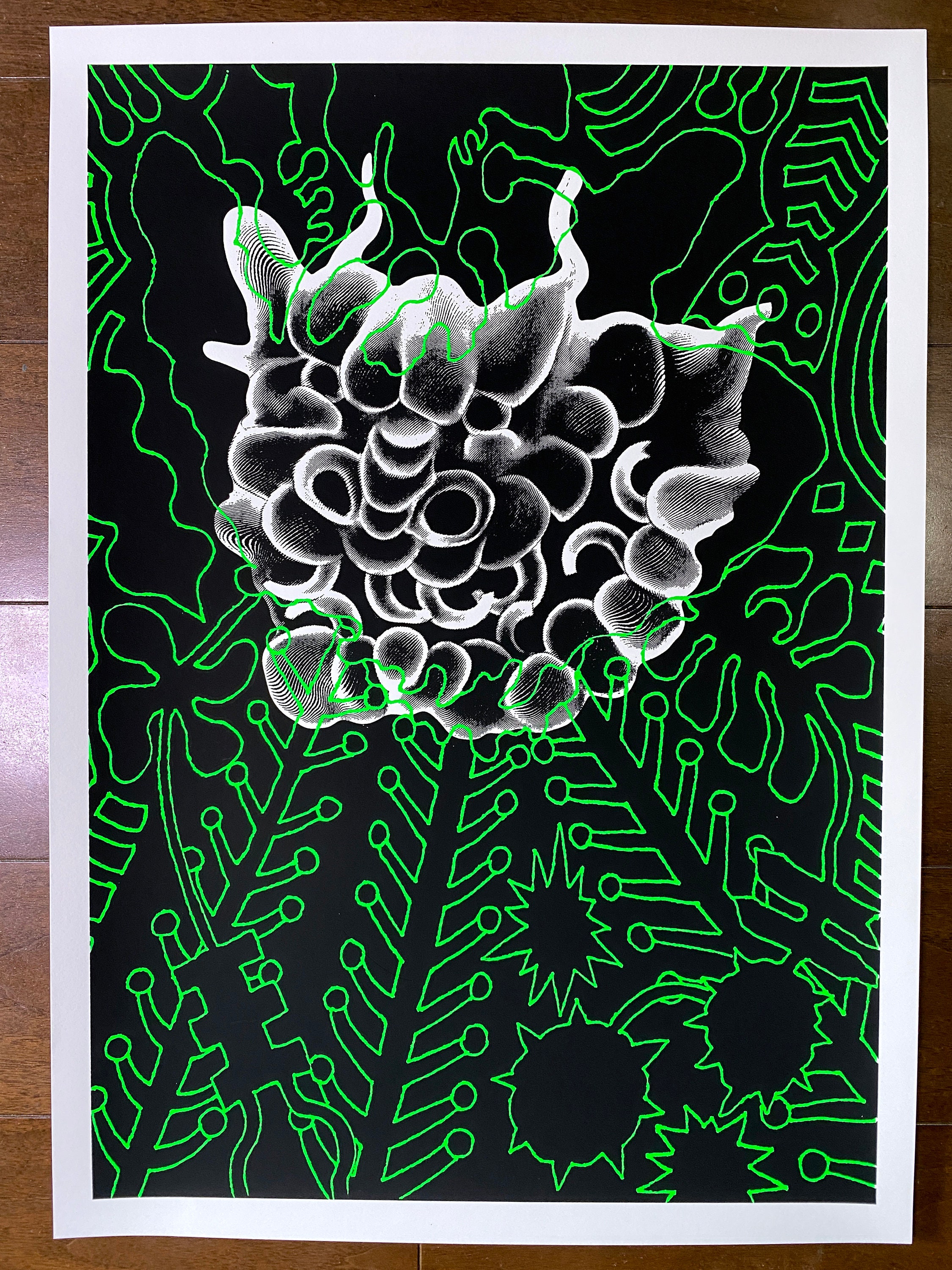 Shishi Silkscreen Poster 19.7" x 27.6" (500mm x 700mm) Limited 25