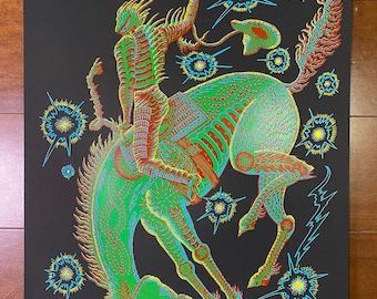 Rodeo in The Space Silkscreen Poster 16.5" x 23.4" (420mm x 594mm) A2 Limited 100 + A.P.