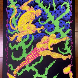 Jump Silkscreen-affisch: 420 mm x 594 mm (16,5 x 23,4 tum) A2 Limited 100 + A.P.