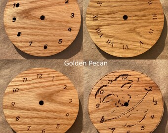 Small Oak Clock - laser cut