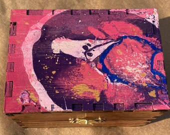 Recipe card box or stash box for toys or other items