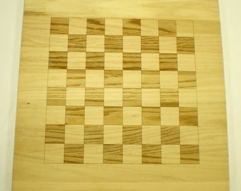 Chess/Checkers/Othello/Reversi Board - Oak