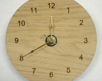 Basic Wall Hanging Clock - laser cut
