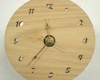Cutout Numbers Clock - laser cut