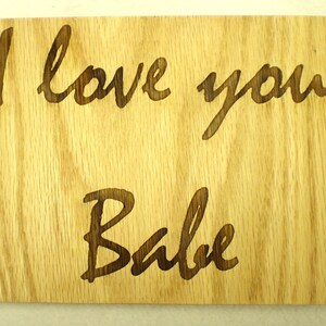 I Love You Babe wall art image 1