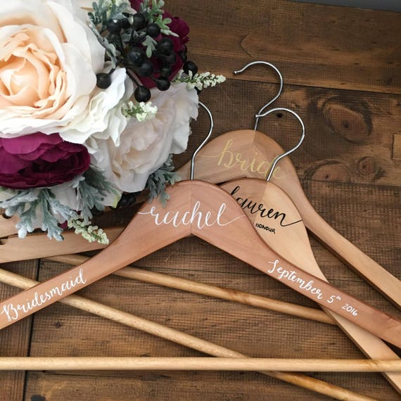 Personalised Wedding Coat Hangers Calligraphy Coat Hangers Etsy Australia