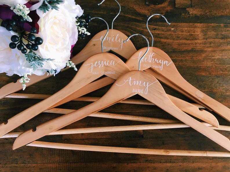 Personalised Wedding Coat Hangers Calligraphy Coat Hangers Etsy Australia