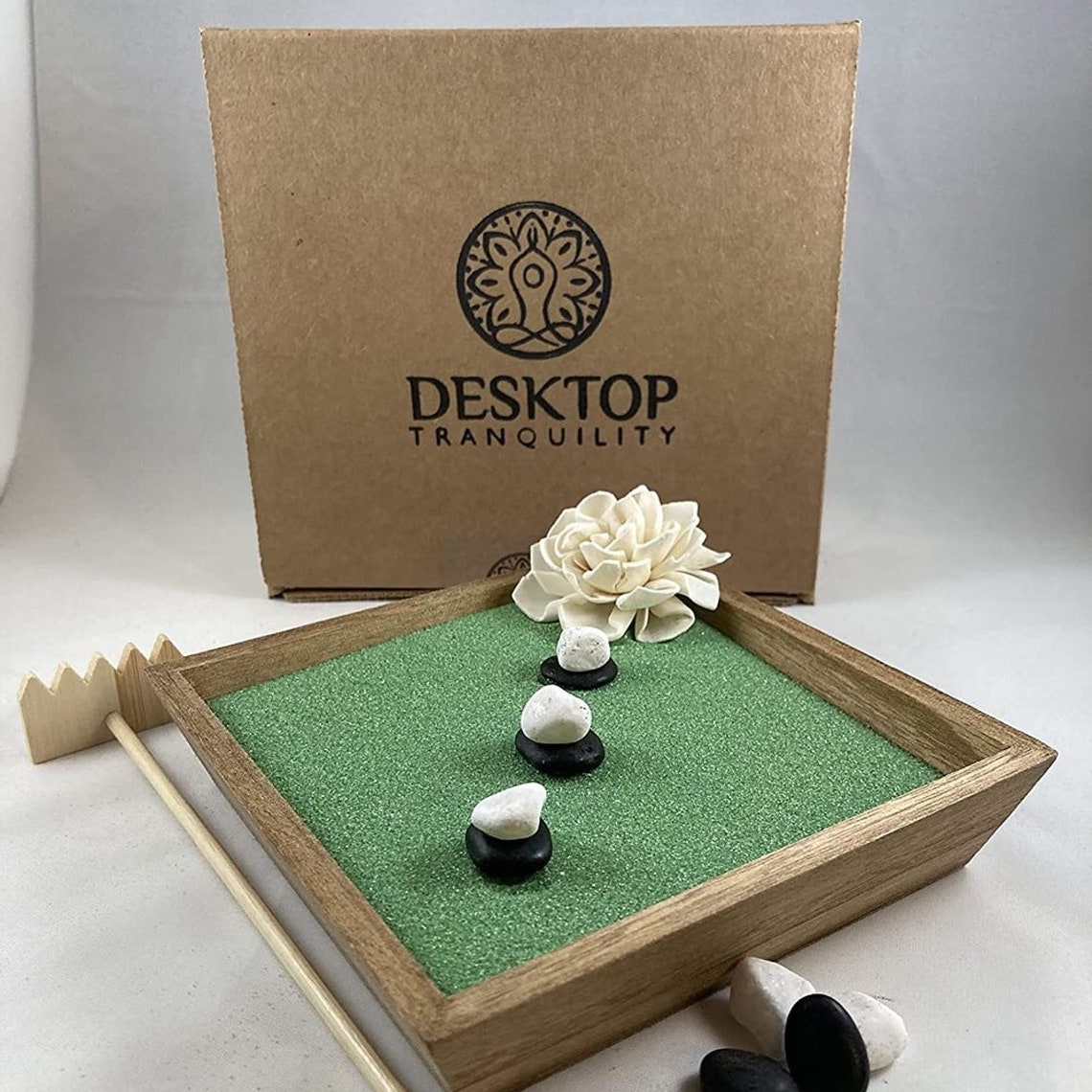 Task Board Zen Hand-stained Mini Zen Garden for Desk - Etsy