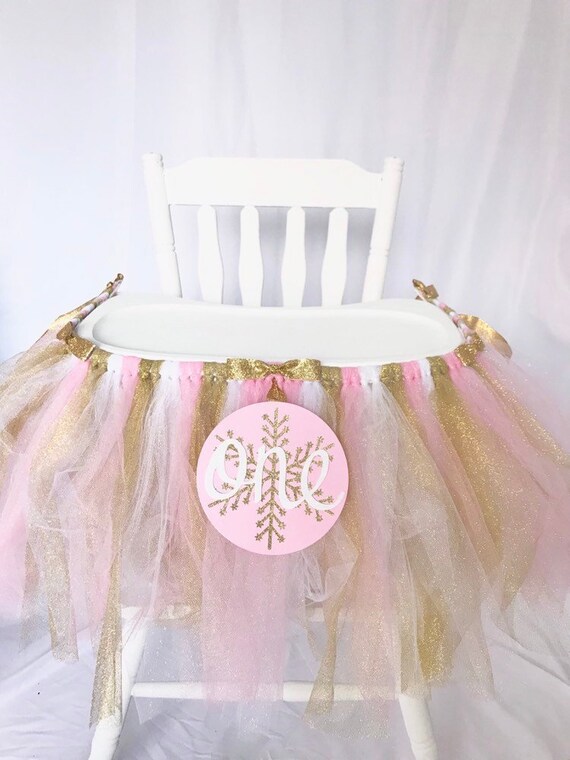 Winter Onederland High Chair Tutu Winter Wonderland I Am