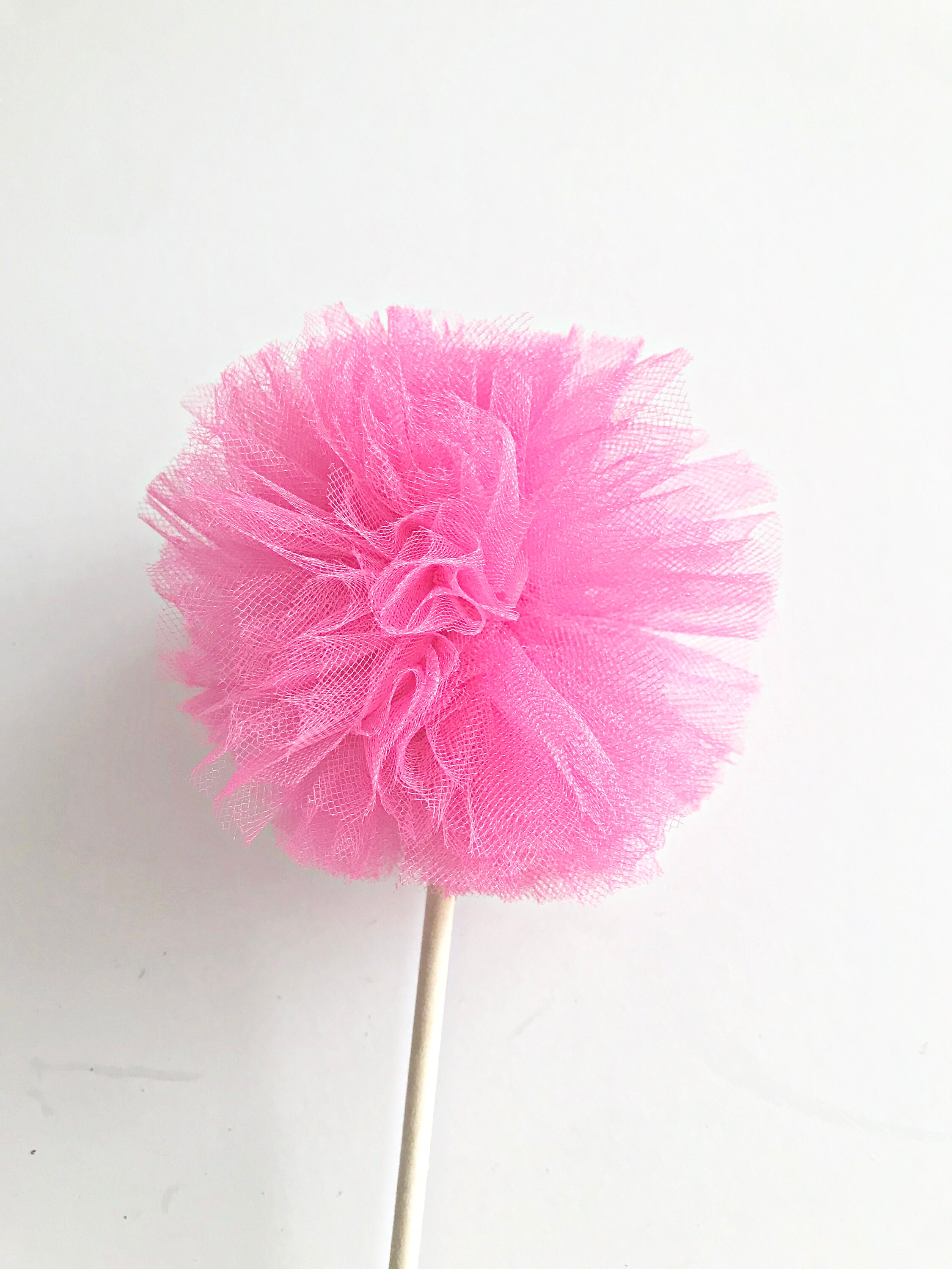 Premium Tulle Rainbow Pom Poms Princess Wand Pompom Bouquet/centerpiece  Baby Shower/birthday Party Favor Flower Girl Wand 