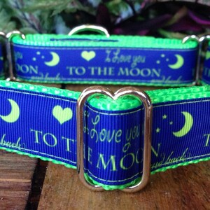 Love you to the Moon Dog Collar