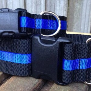 Thin Blue Line Dog Collar