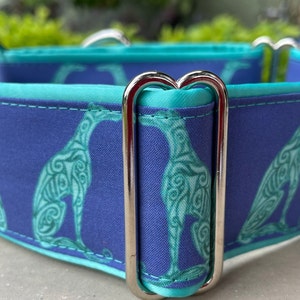 Greyhounds Fabric Dog Collar