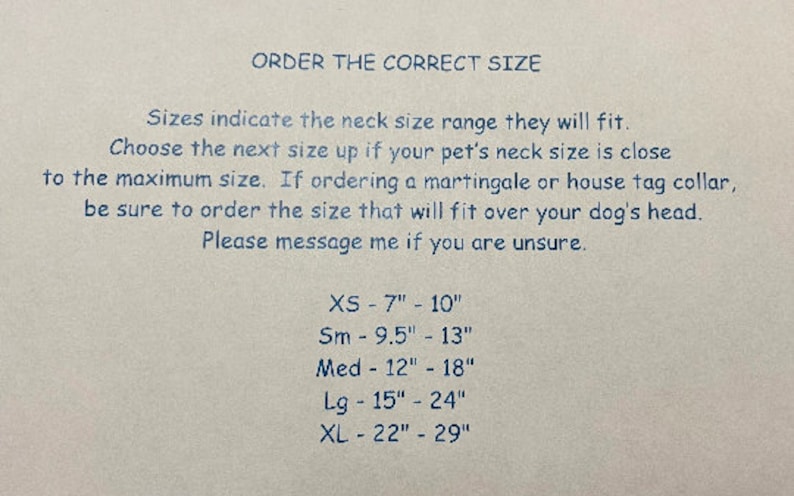 Collar Sizes image 7