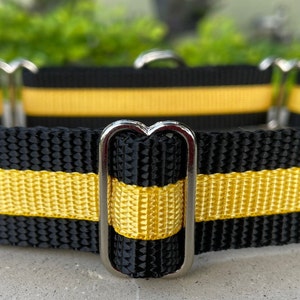 Thin Yellow Line Dog Collar