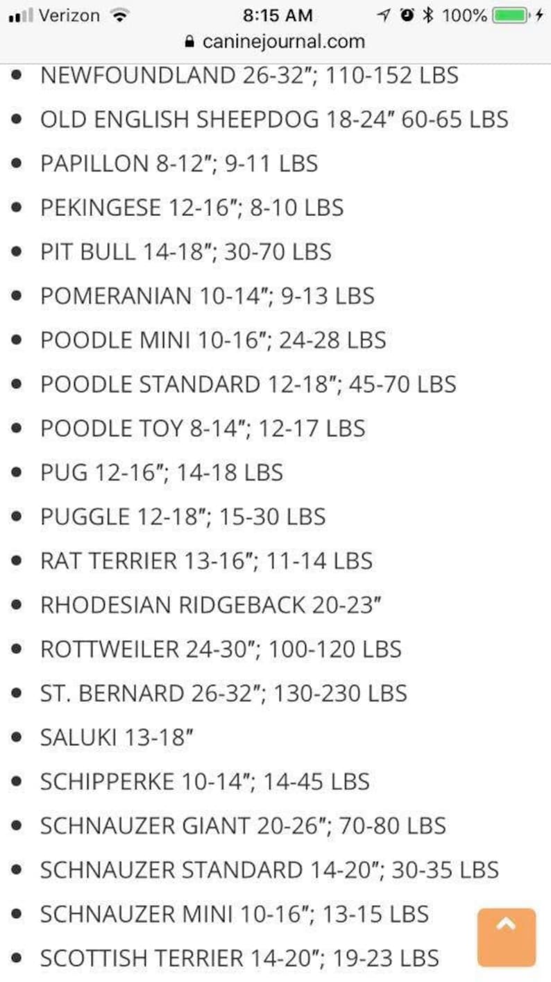 Collar Sizes image 5