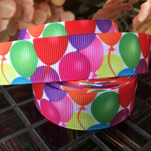 1.5" & 2" Birthday Balloons Dog Collar