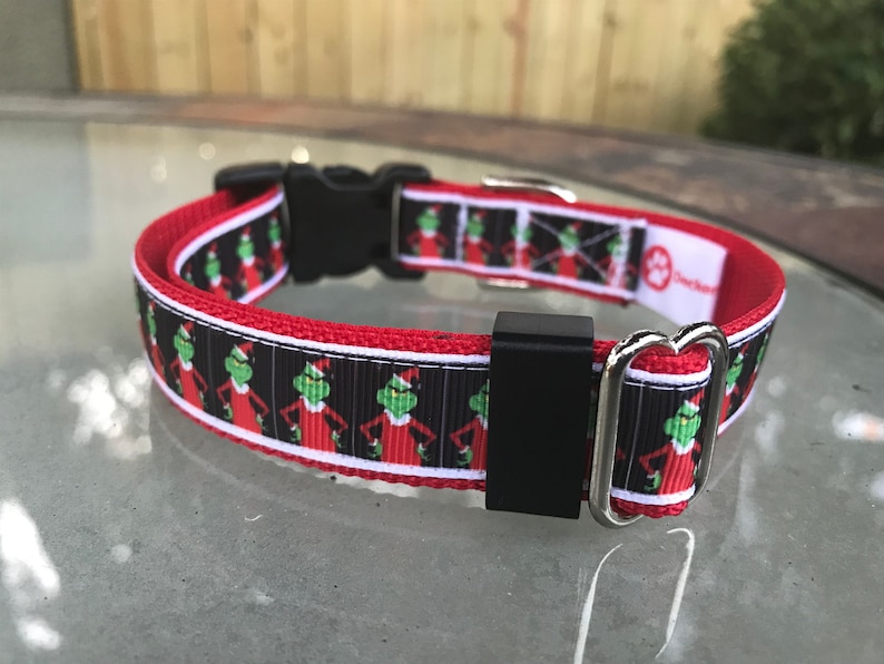 grinch dog collar
