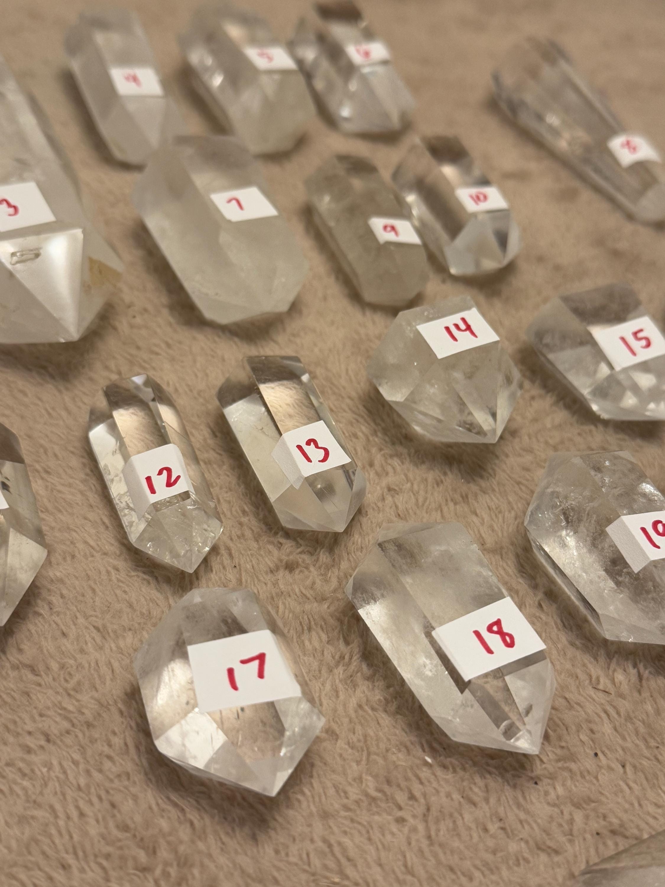High Quality Double Terminated Clear Quartz Crystals, Clear Quartz, Double Point, Terminated Crystals, Vogel