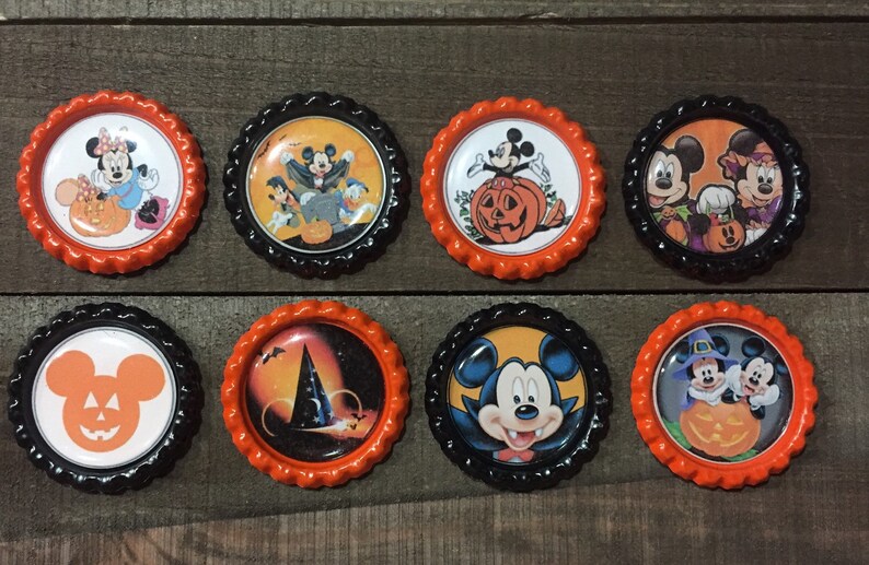 Halloween Mickey Bottle Cap Bottle Caps Etsy